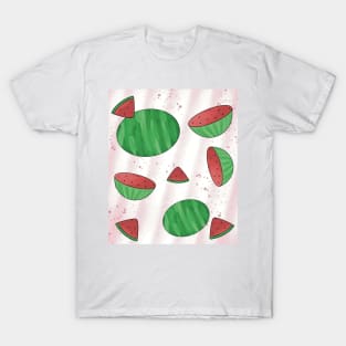 Cute Watermelon Repeated Design T-Shirt